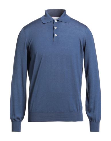 Brunello Cucinelli Man Sweater Navy Size 46 Virgin Wool, Cashmere In Blue