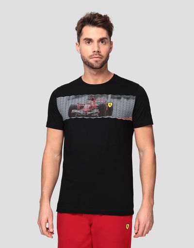 T-shirt uomo con stampa vettura