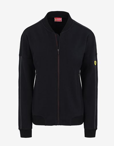 Felpa donna in French Terry con stampa sulle maniche