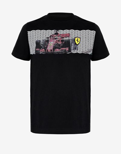 T-shirt bambino con stampa vettura mini-me