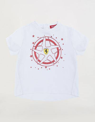 T-shirt neonata con glitter