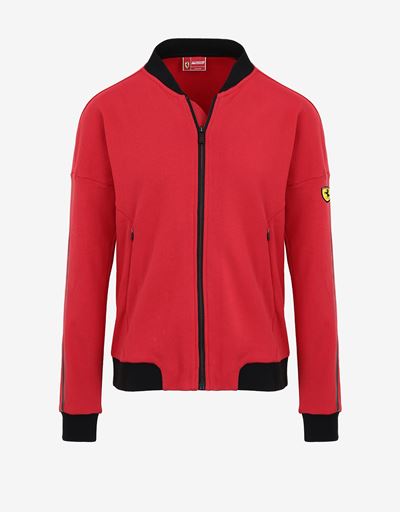 Felpa donna in French Terry con stampa sulle maniche