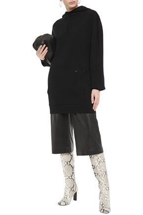 Victoria Beckham Wool-blend Hoodie In Black
