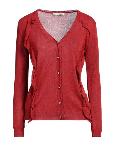 Gaudì Woman Cardigan Red Size M Viscose, Polyamide, Polyester