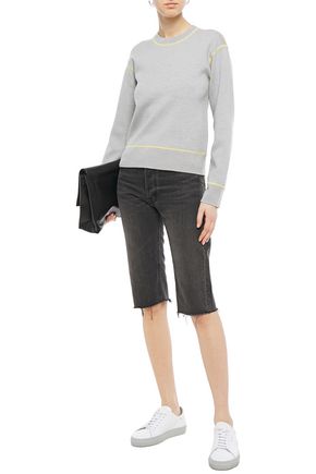 Rag & Bone Shannon Wool-blend Sweater In Light Gray