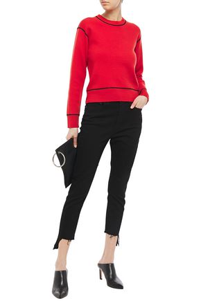 Rag & Bone Shannon Wool-blend Sweater In Red