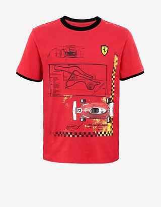 t shirt ferrari bambino