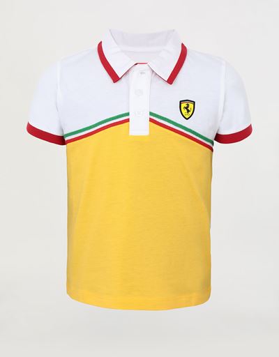 Polo bambino in jersey di cotone