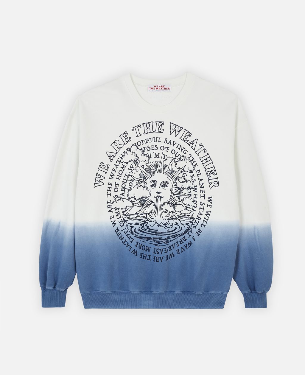 STELLA MCCARTNEY STELLA MCCARTNEY MULTICOLOUR "WE ARE THE WEATHER" SWEATSHIRT MEN'S WATW CAPSULE,14032803