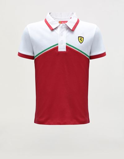 Polo bambino in jersey di cotone