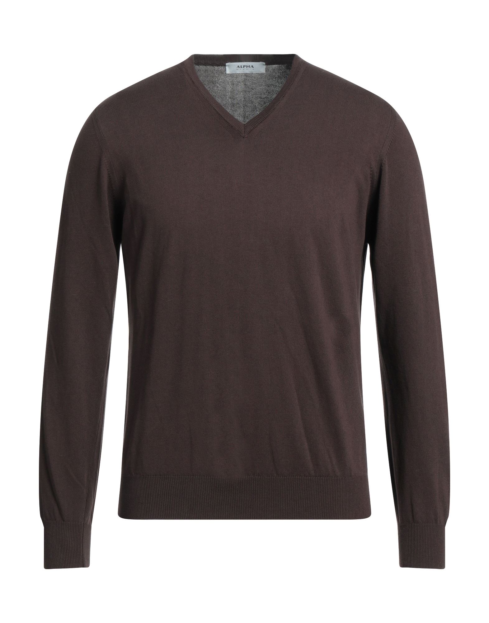 Alpha Studio Sweaters In Dark Brown