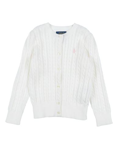 Polo Ralph Lauren Babies'  Toddler Girl Cardigan White Size 4 Cotton