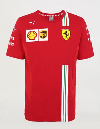Camiseta del equipo Scuderia Ferrari Replica 2020 para hombre Ferrari Hombre - Scuderia Ferrari ...