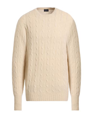 Drumohr Man Sweater Beige Size 46 Cashmere In Neutral