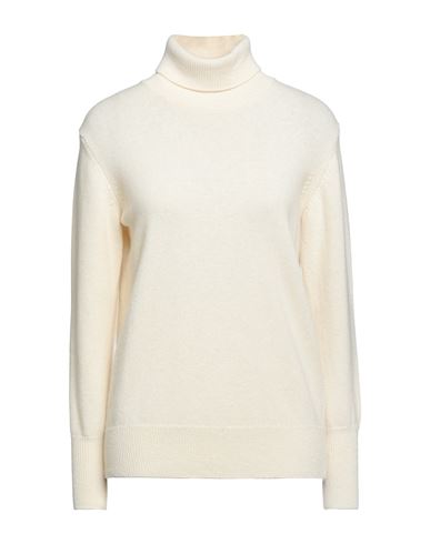 Rossopuro Woman Turtleneck Ivory Size 8 Wool, Cashmere In White