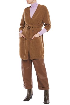 American Vintage Knitted Wrap Cardigan In Brown