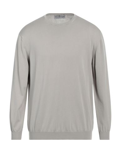 Della Ciana Man Sweater Dove Grey Size 46 Cotton In Gray