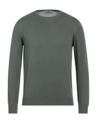 Della Ciana Man Sweater Military Green Size 46 Cotton