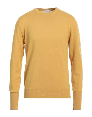 Ballantyne Man Sweater Mustard Size 40 Cashmere In Yellow