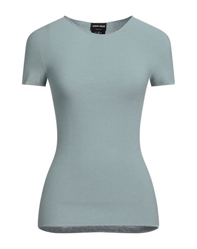 Shop Giorgio Armani Woman Sweater Sage Green Size 12 Viscose, Polyester