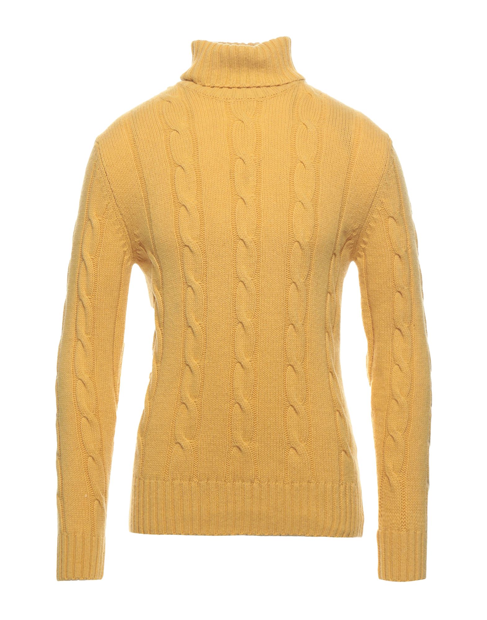Grey Daniele Alessandrini Turtlenecks In Yellow