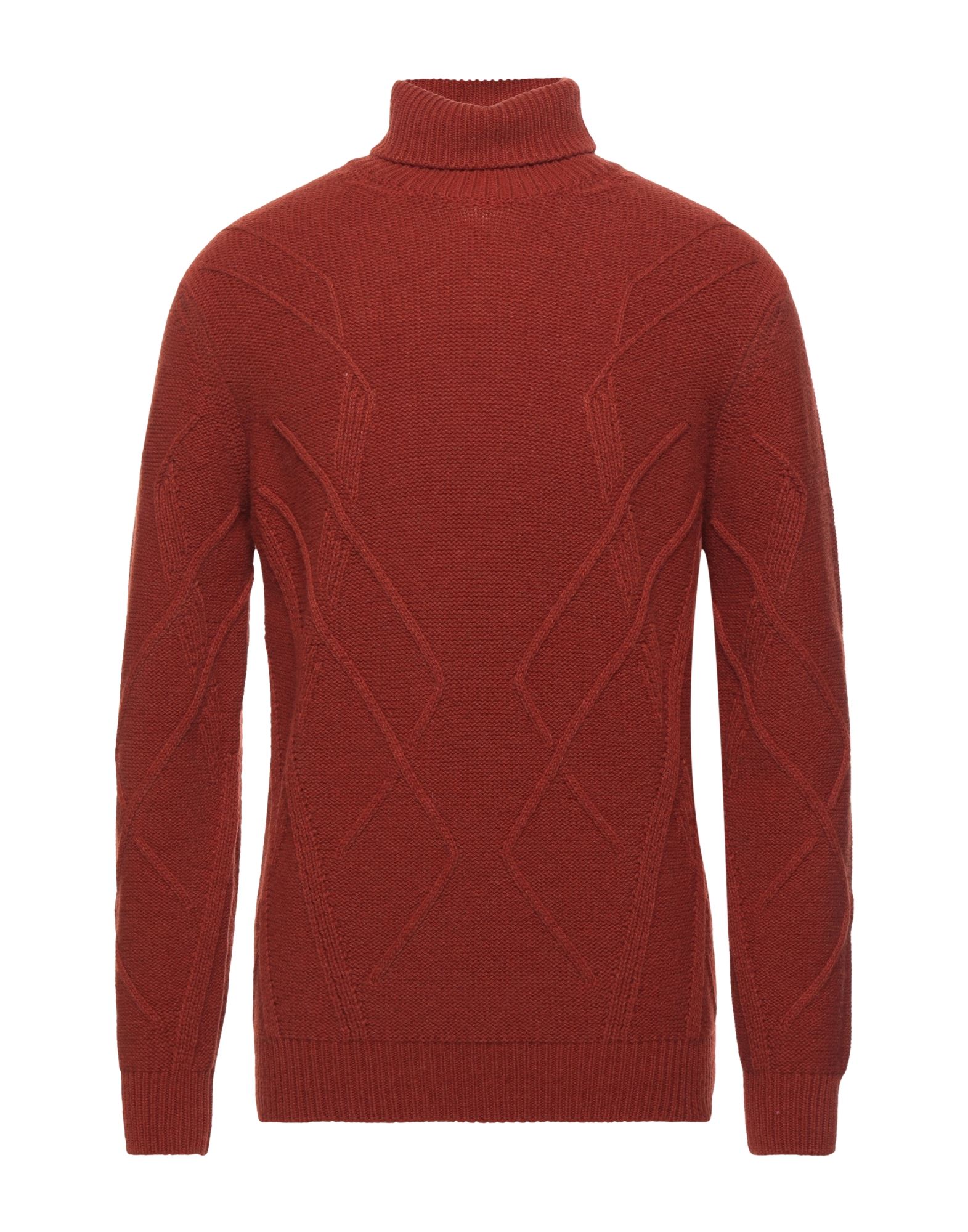 Vneck Turtlenecks In Rust