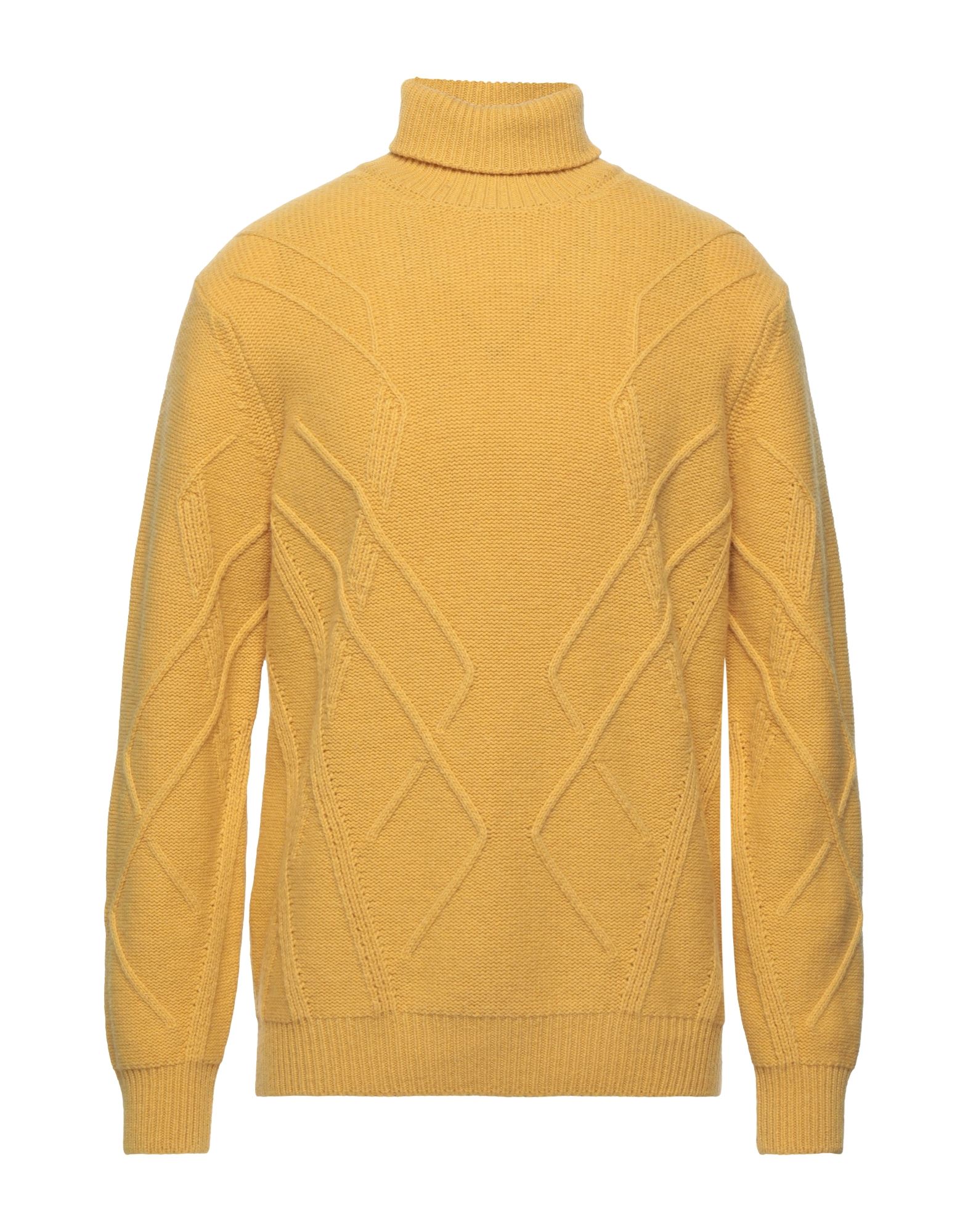 Vneck Turtlenecks In Yellow