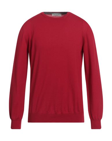 La Fileria Man Sweater Garnet Size 42 Virgin Wool In Red