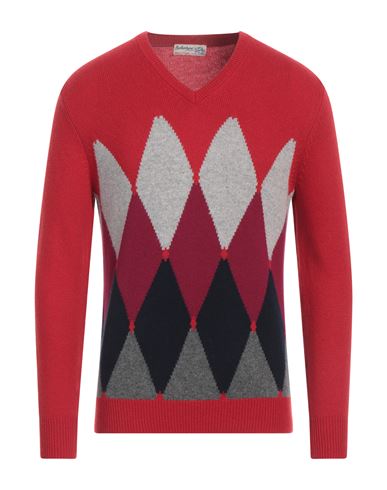 Ballantyne Man Sweater Red Size 40 Cashmere