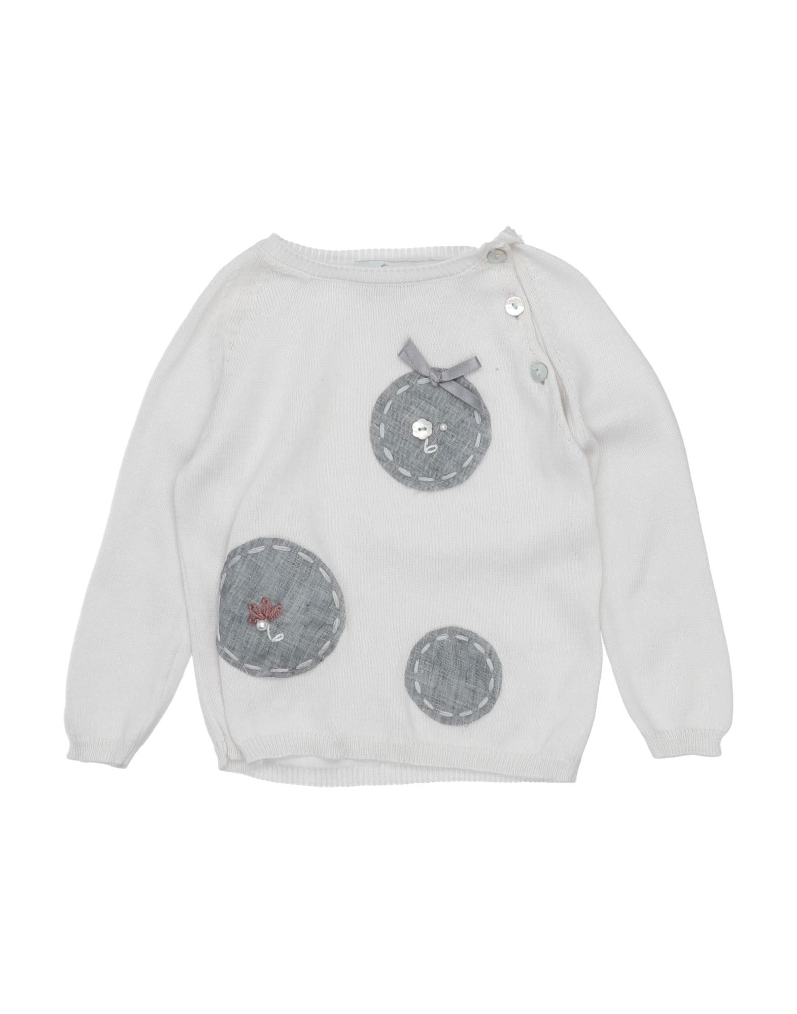 Per Te" Kids' Sweaters In Light Grey