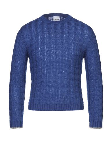 Akep Man Sweater Blue Size Xxl Acrylic, Polyamide, Mohair Wool