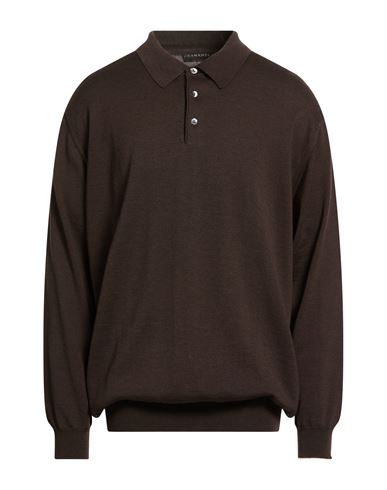 Bramante Man Sweater Dark Brown Size 50 Virgin Wool In Brown