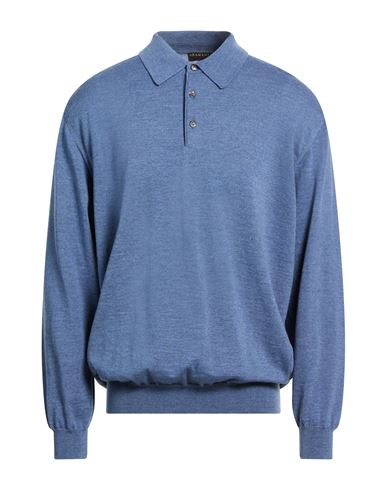 Bramante Man Sweater Light Blue Size 48 Virgin Wool In Blue