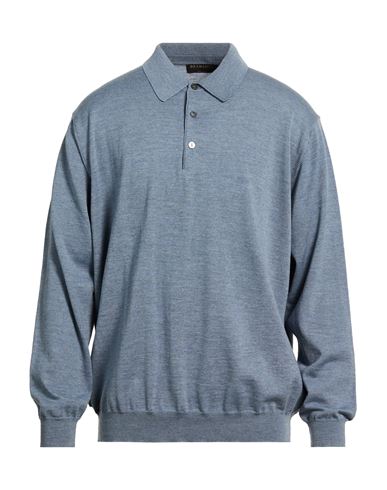 Bramante Man Sweater Sky Blue Size 48 Virgin Wool In Blue