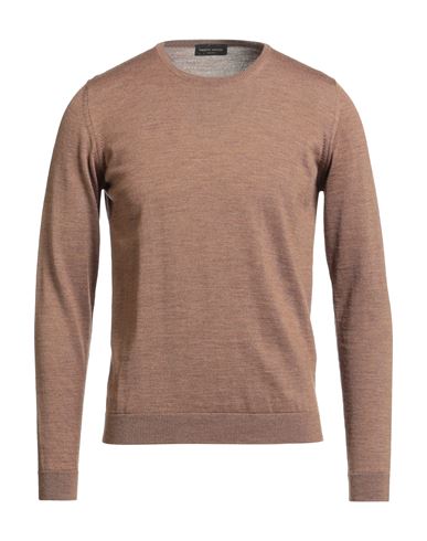 Roberto Collina Man Sweater Brown Size 44 Merino Wool In Brown
