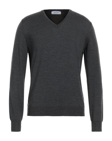 Shop Gran Sasso Man Sweater Lead Size 50 Virgin Wool In Grey