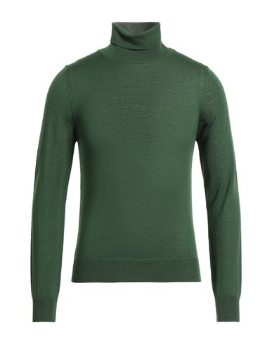 Vneck Man Turtleneck Dark Green Size 42 Virgin Wool, Polyacrylic