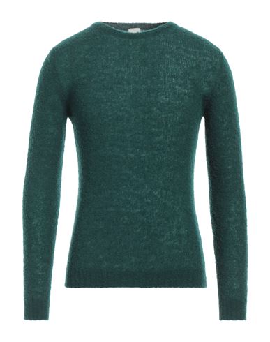 Shop Molo Eleven Man Sweater Emerald Green Size L Wool, Polyamide