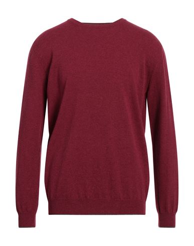 Altea Man Sweater Garnet Size Xl Geelong Wool In Red