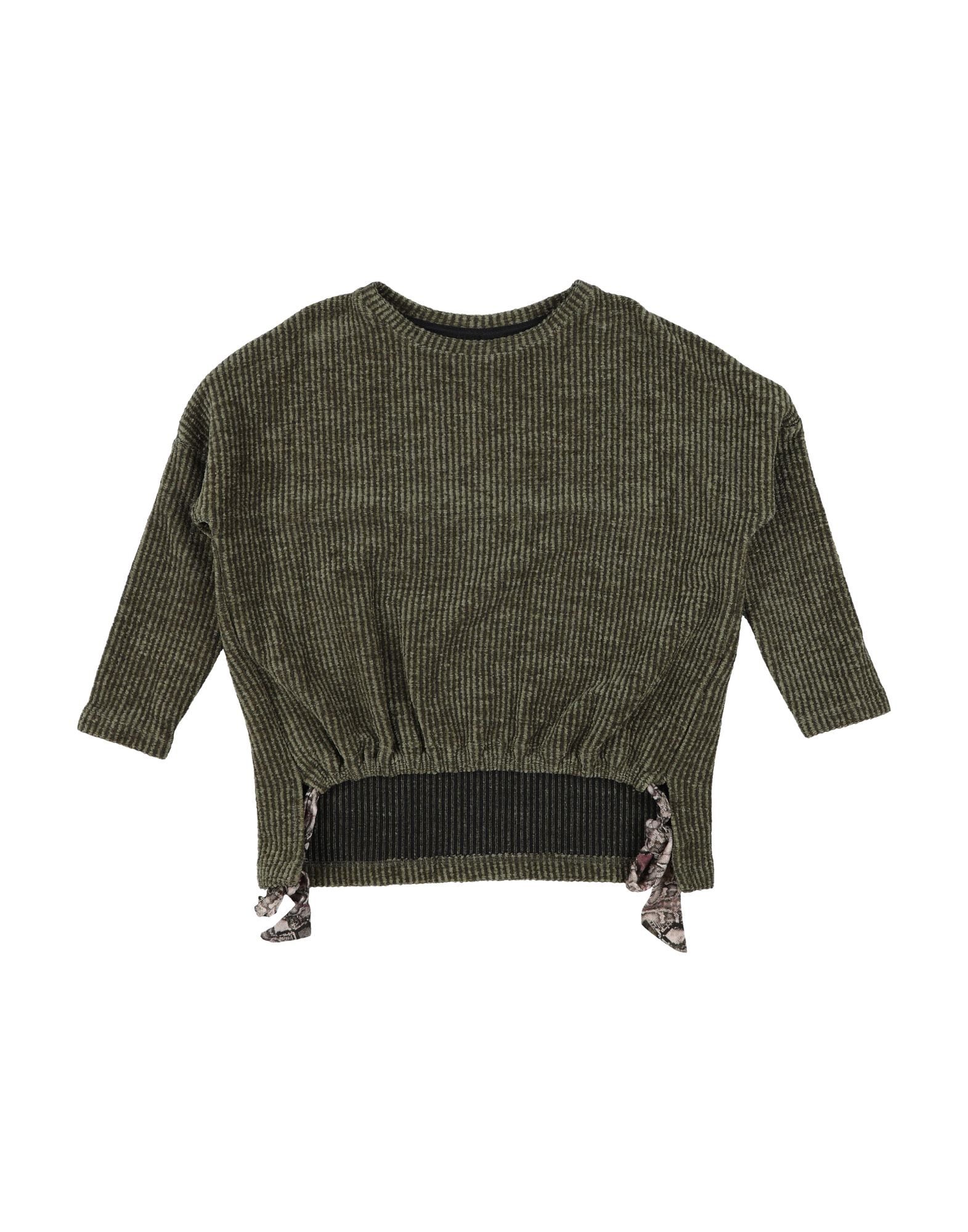 Please Kids' Sweaters In Military Green