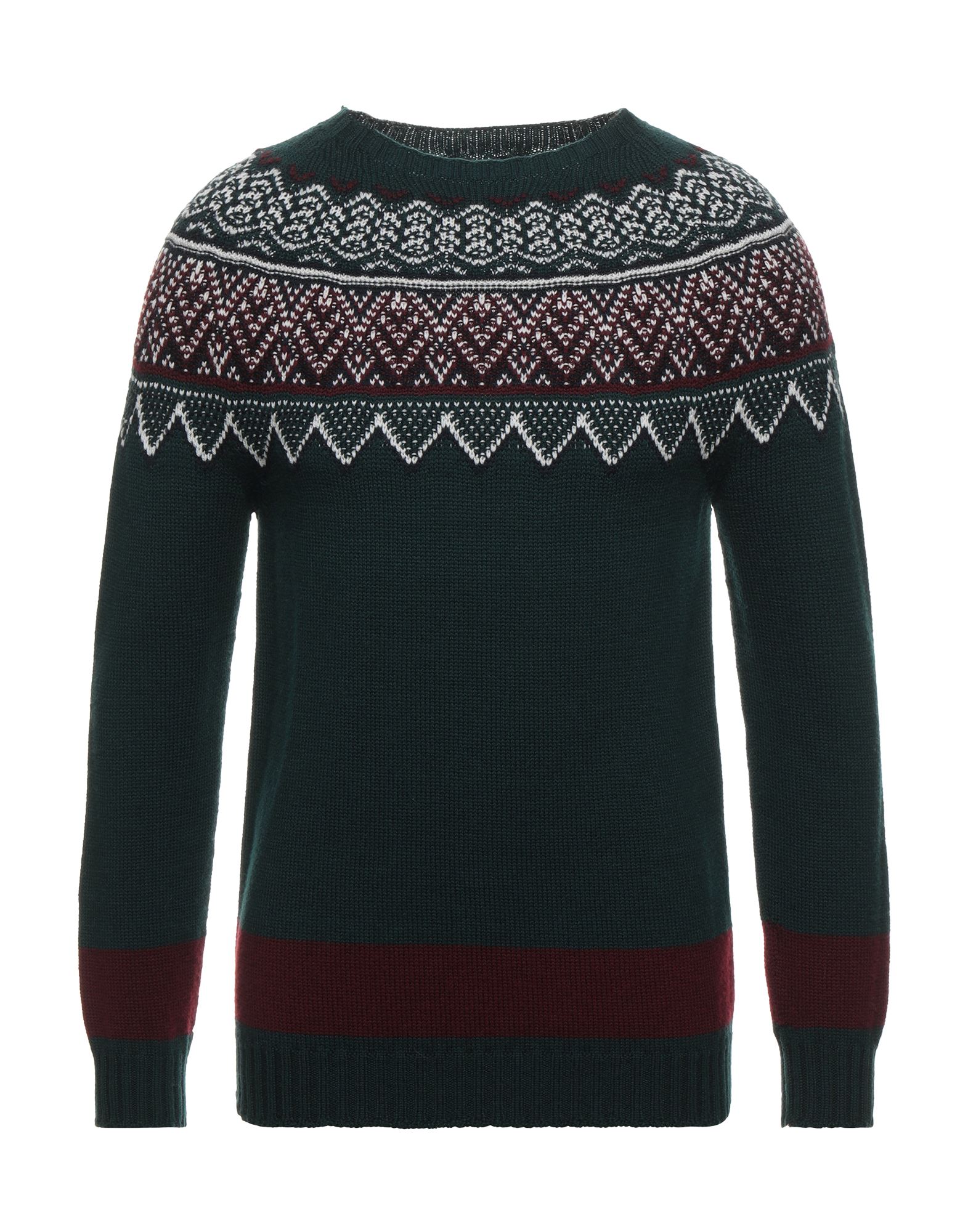 Alpha Studio Sweaters In Dark Green