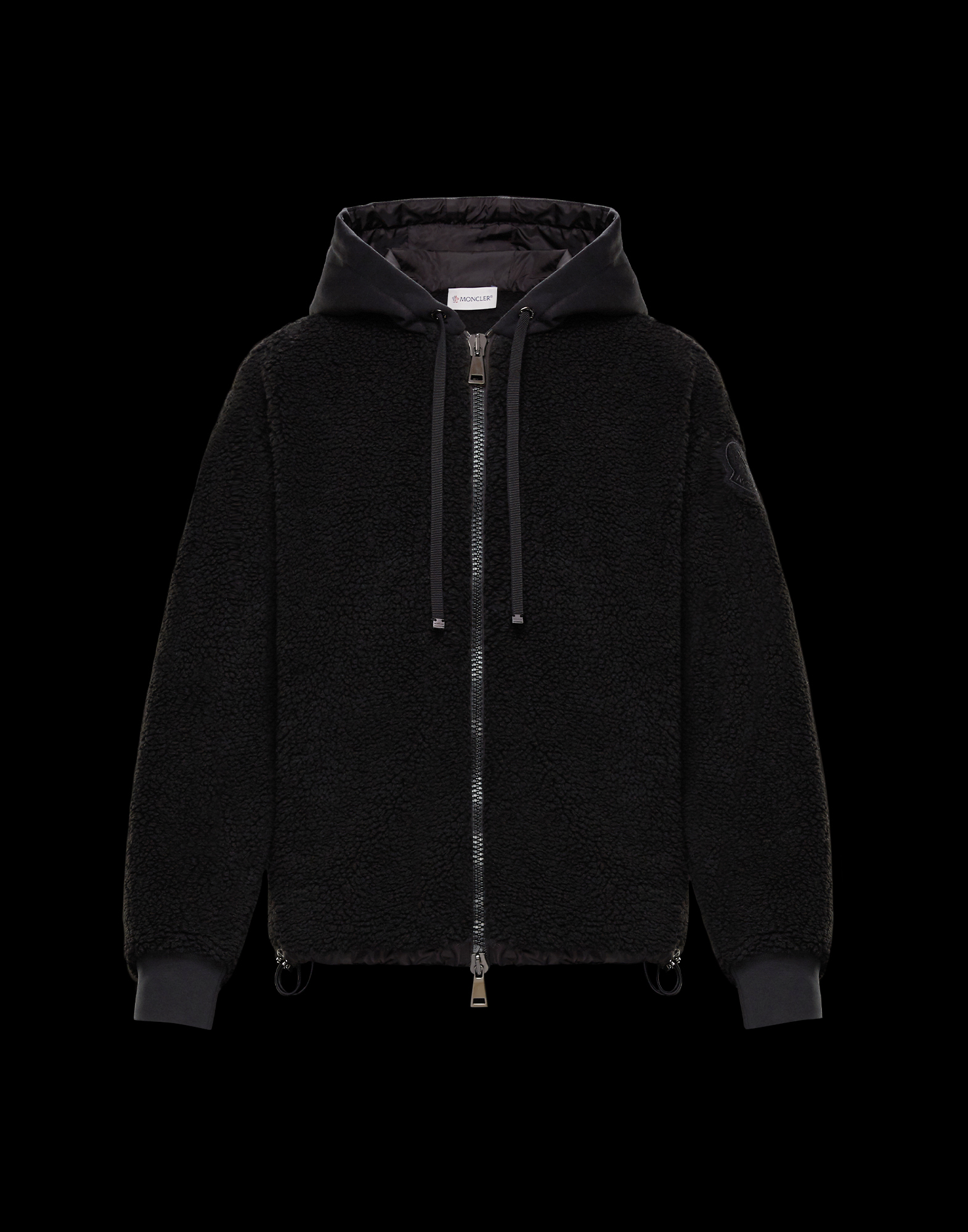 Moncler HOODED CARDIGAN for Woman, ZIP 