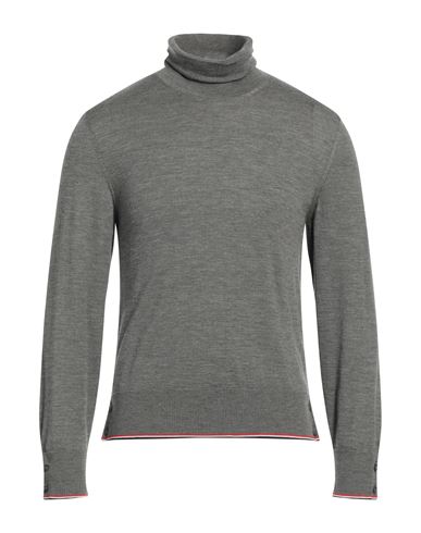 Thom Browne Man Turtleneck Grey Size 4 Cashmere