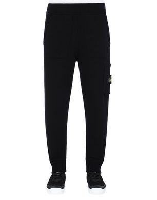 black stone island jogging bottoms