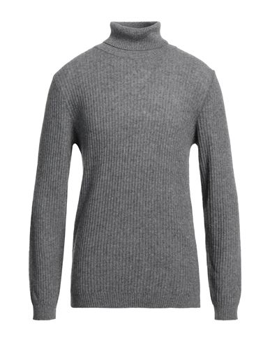Grey Daniele Alessandrini Man Turtleneck Grey Size 40 Wool, Viscose, Polyamide, Cashmere