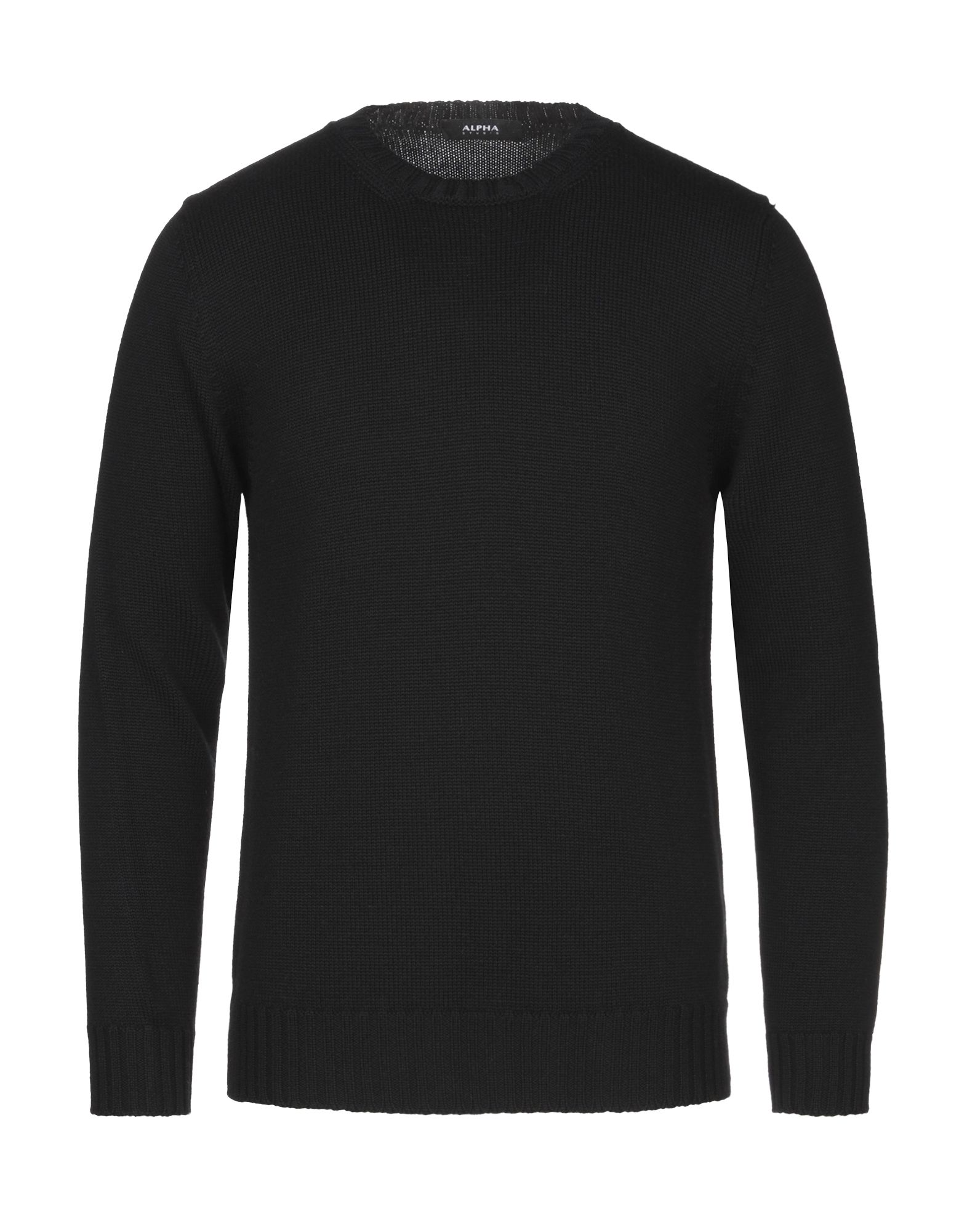 Alpha Studio Sweaters In Black