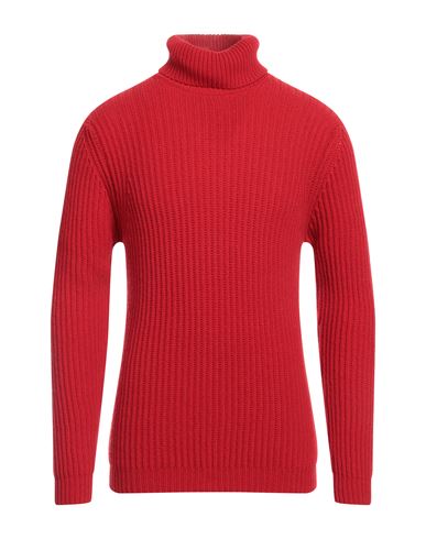 Retois Man Turtleneck Red Size L Merino Wool