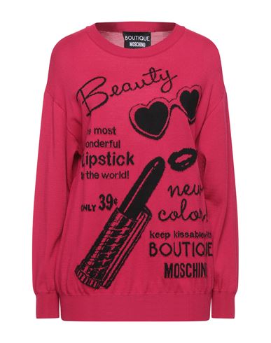 Boutique Moschino Woman Sweater Fuchsia Size Xxs Wool, Acrylic In Pink