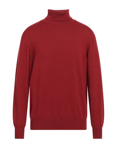 Sonrisa Man Turtleneck Brick Red Size 44 Cashmere