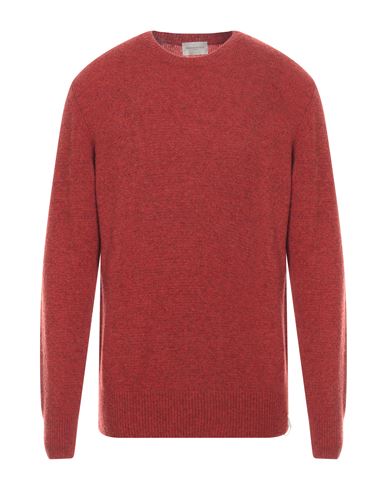 Brooksfield Man Sweater Brick Red Size 36 Virgin Wool, Polyamide